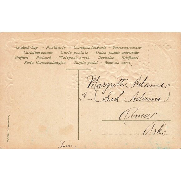 Postcard Greetings From Kibler Ark. Vintage Divided Back Unposted 1907-1915 - Picture 2 of 2